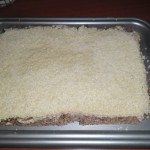 Prajitura cu nuca, caramel si ciocolata alba