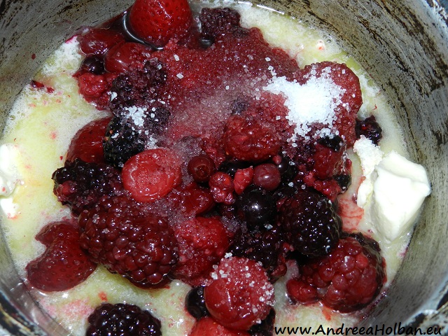 toppingul de fructe pentru desert