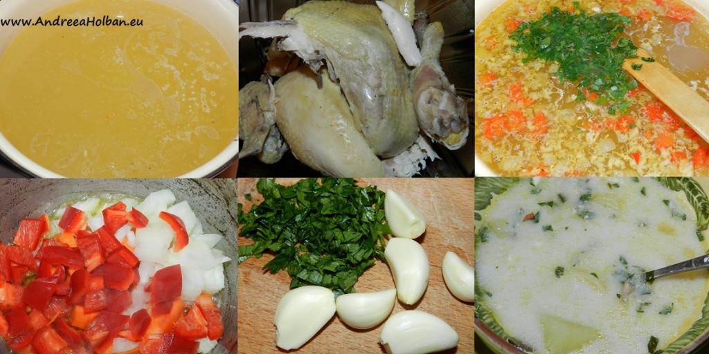 Supa de pui si legume cu usturoi (dupa 8 luni)
