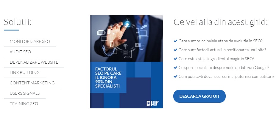 optimizare seo servicii promovare online ebook gratuit