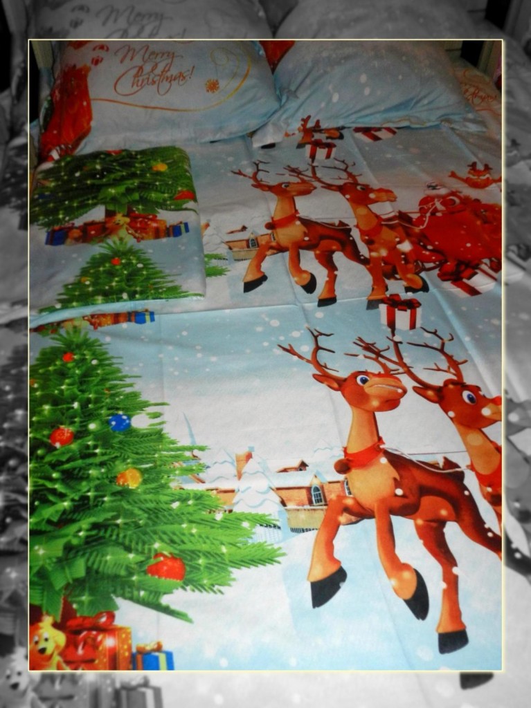 lenjerii craciun 3d 5d bumbac satinat lenjerii3d.ro